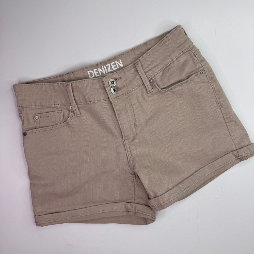 Denizen from Levi's Women's Tan Stretch Jean Shorts Size 2 - Picture 10 of 10
